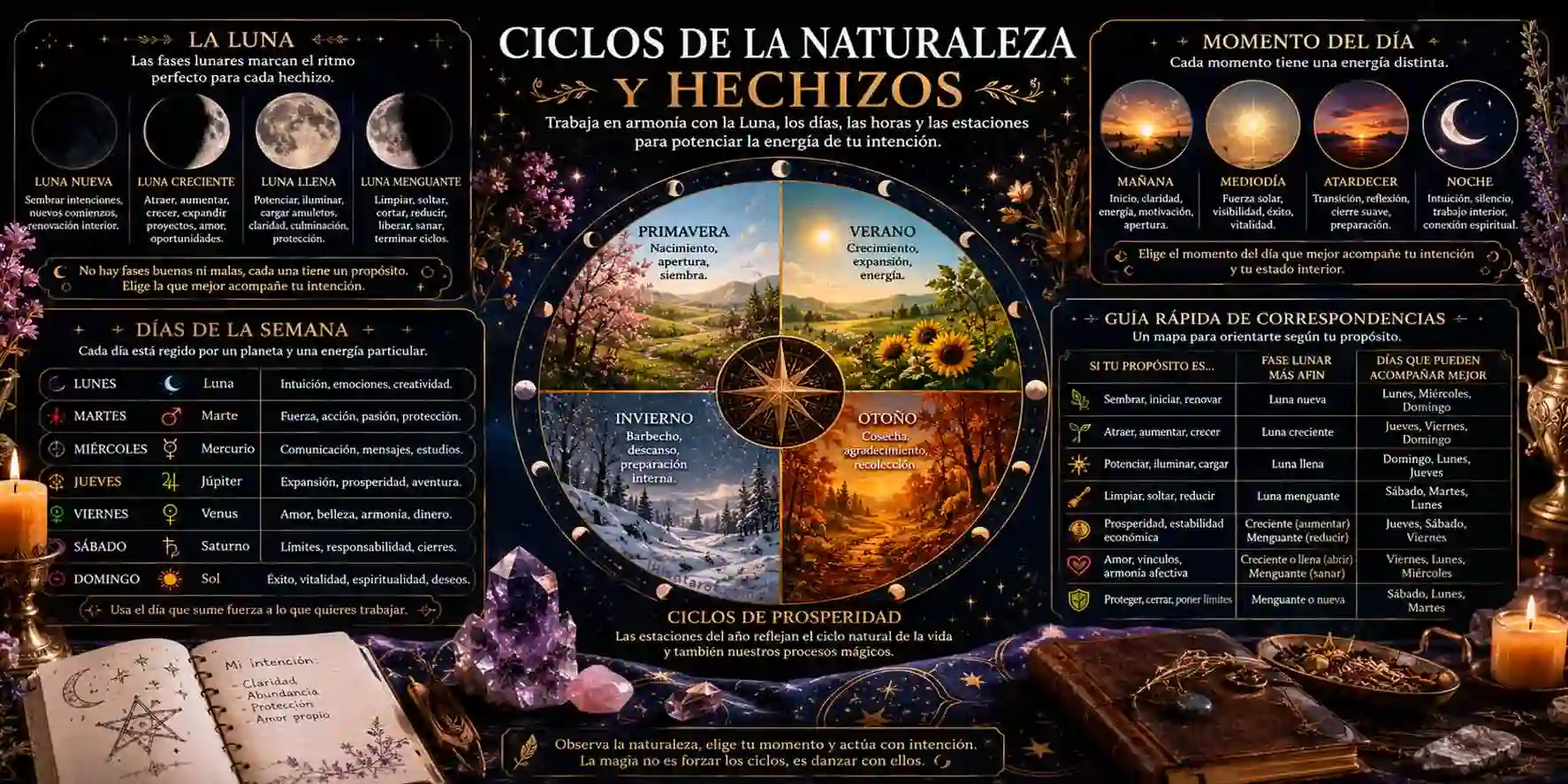 Ciclos de la Naturaleza y Hechizos