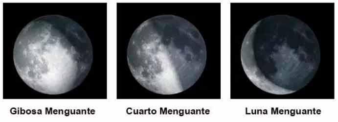 luna menguante